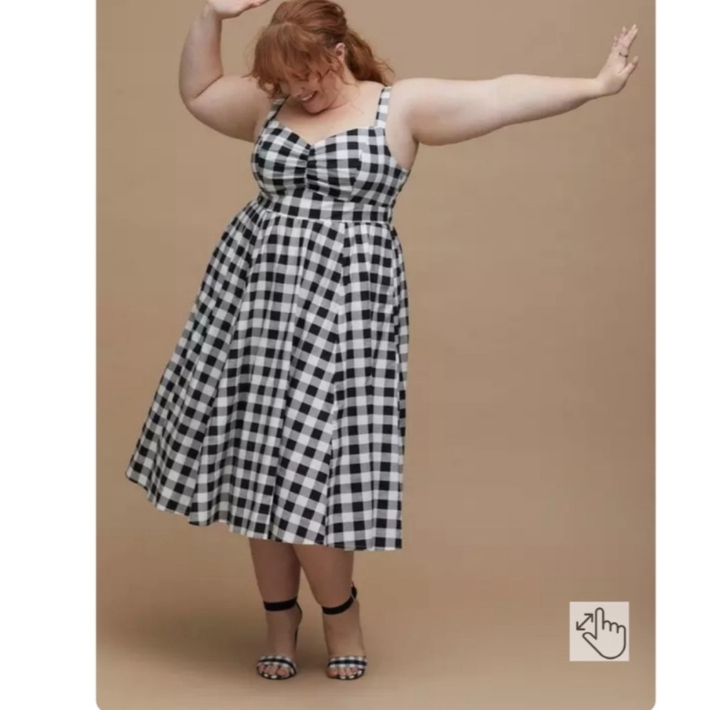 NWT TORRID RETRO CHIC MERMAID GINGHAM DRESS
